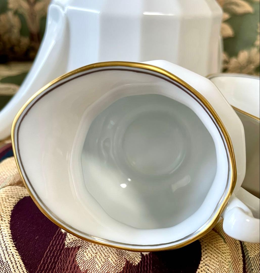 ロイヤルコペンハーゲン ヴィンテージ ホワイトパレス ゴールドポット他3点セット