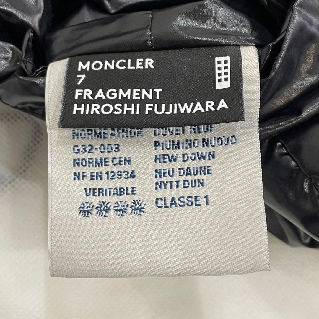 ■正規品■未使用■モンクレール×フラグメント ダウンマフラー ブラック 黒