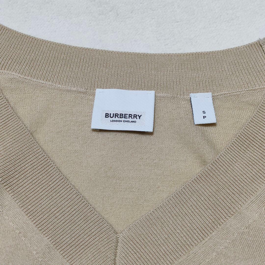 BURBERRY LONDON　ニット　Vネック　ベージュ　Ｓ
