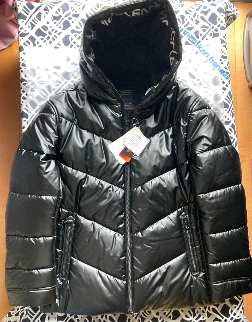 NICOLE CLUB FOR MEN ラミネート フーテッドブルゾン コート