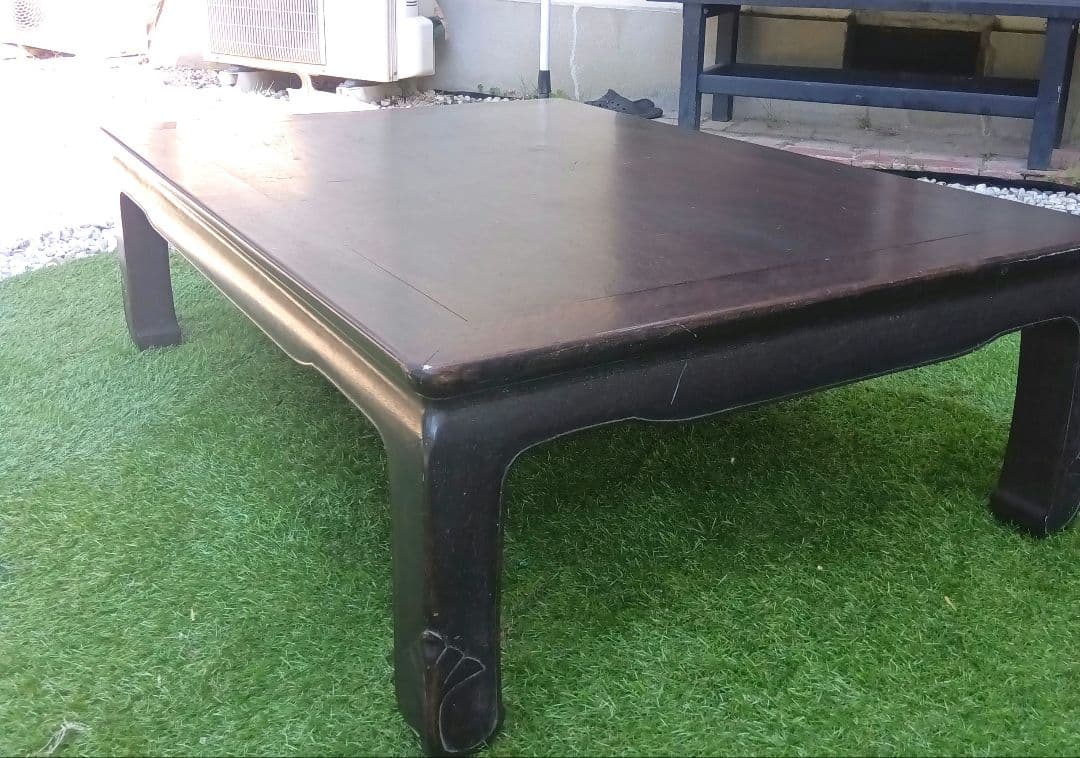 紫檀　座卓　昭和レトロ　希少　アンティーク　送料込