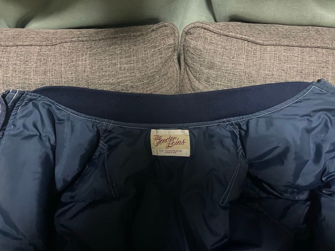テンダーロイン ma-1 denim ジャケット　インディゴ　16aw ダウン