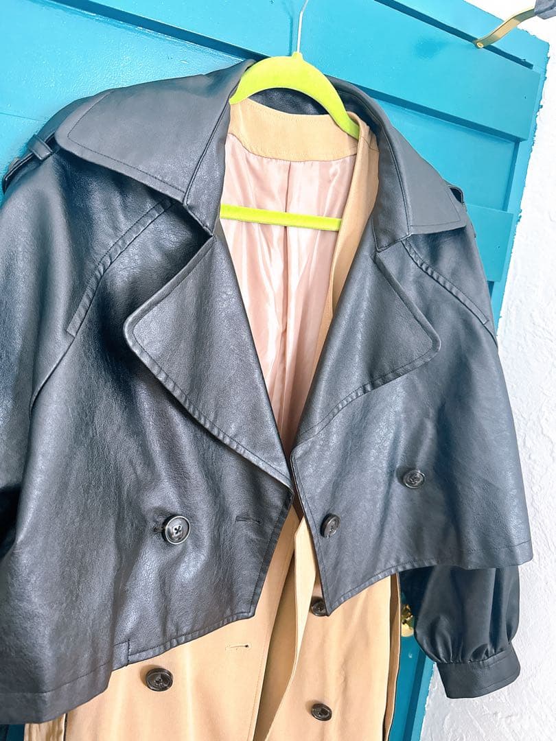 KOHstyle トレンチコート 4way(トレンチ、ジレ、クロップドジャケ)