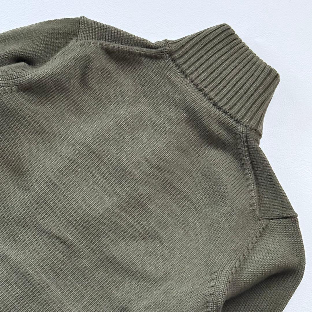 美品 ザノーネ 46 ダークグリーン キョート カーディガン ニット