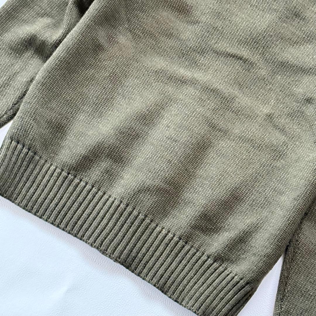 美品 ザノーネ 46 ダークグリーン キョート カーディガン ニット