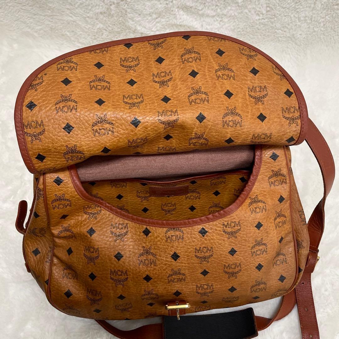 MCM ソミュール　コニャック　ショルダーバッグ　ヴィセトス柄