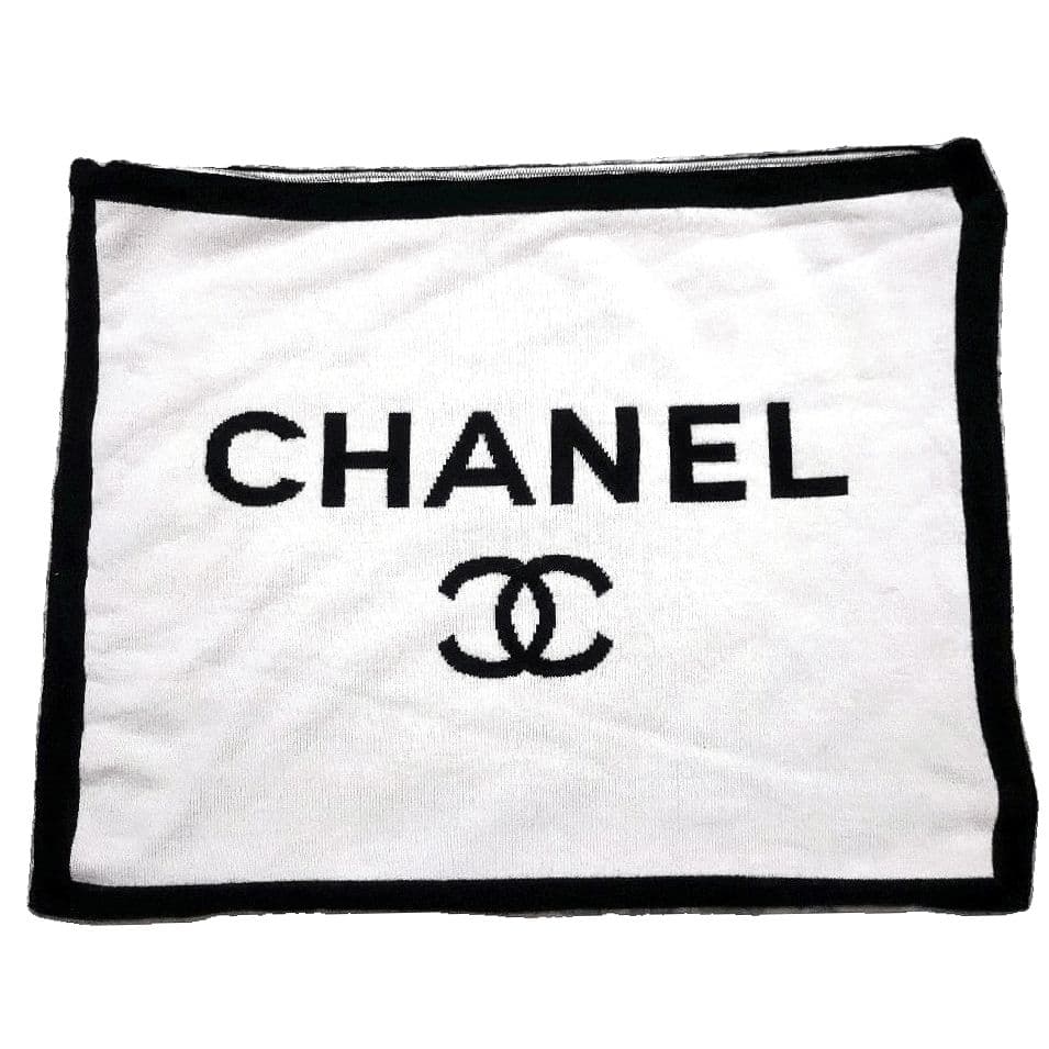 ✨未使用級✨CHANEL　PLAID＆POUCH　ブランケット　カシミ混　限定