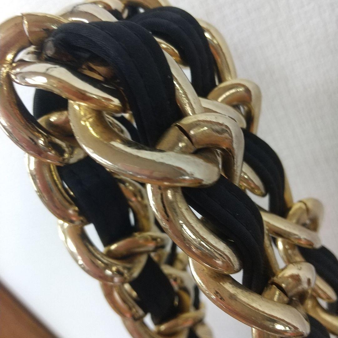 Juraモスキーノ ゴールドチェーン 大判トートバックハートキルティング