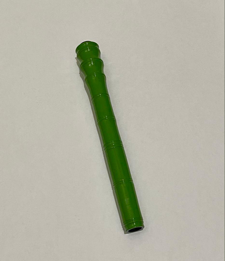 万年筆　大橋堂　植原栄一　エボナイト　ペン先21K 漆　竹型