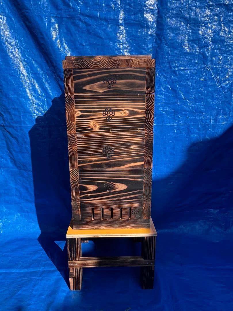 ニホンミツバチ　営巣用巣箱3段　板厚3cm　重箱式巣箱