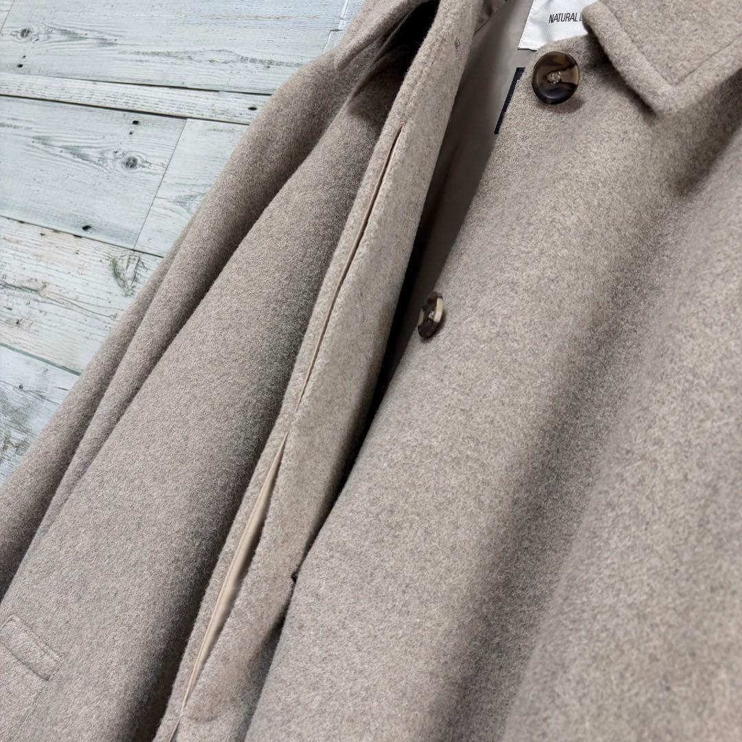 ☆美品☆ナチュラルビューティーベーシック　ボリュームAラインコート　ベージュ