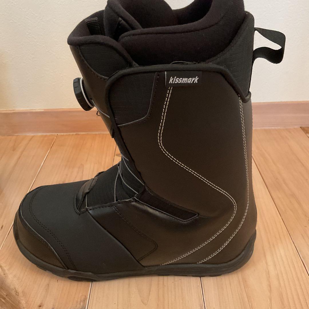kissmark スノーボードブーツ BOAシステム ブラック/ホワイト27cm