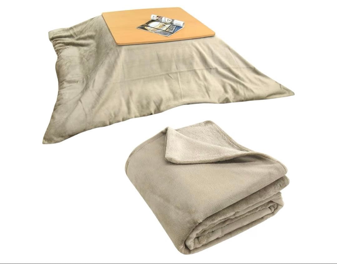 羽毛こたつ布団　190×240cm カバー　長方形　セット