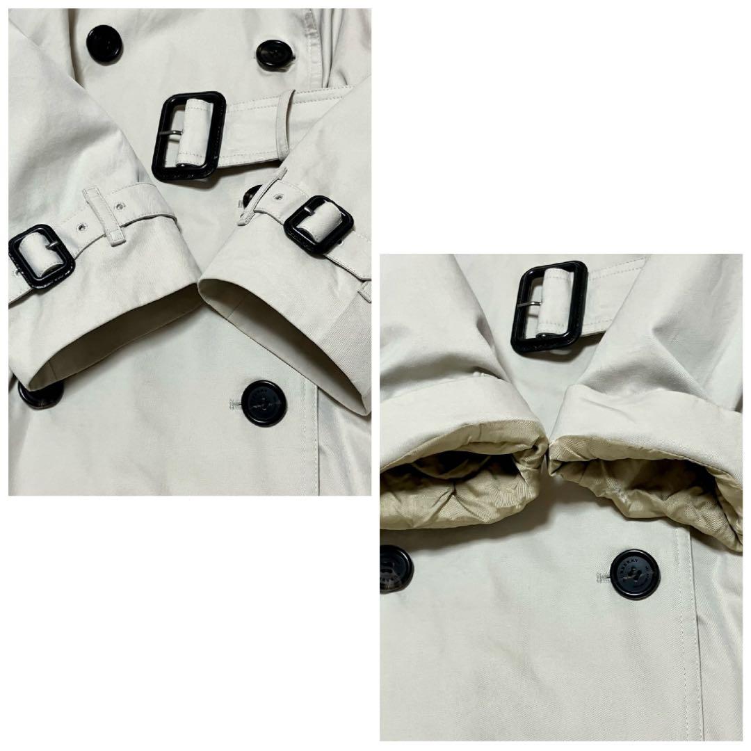 バーバリー　現行　トレンチコート　ロング　裏ノバチェック　ベルト　￼刻印ボタン