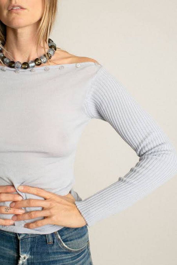 paloma wool トップス　ニット ブルーグレー