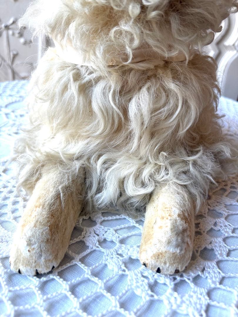 ♡パジャマドッグ　LOULOU フランスアンティーク　コンパニオンドッグ　布花付