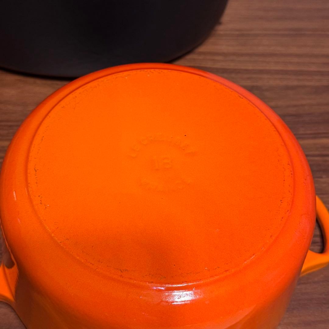 LE CREUSET ル・クルーゼ ココット オーバル 27cm・18cm