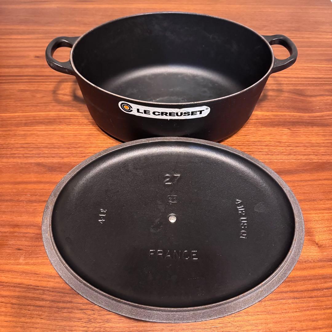 LE CREUSET ル・クルーゼ ココット オーバル 27cm・18cm