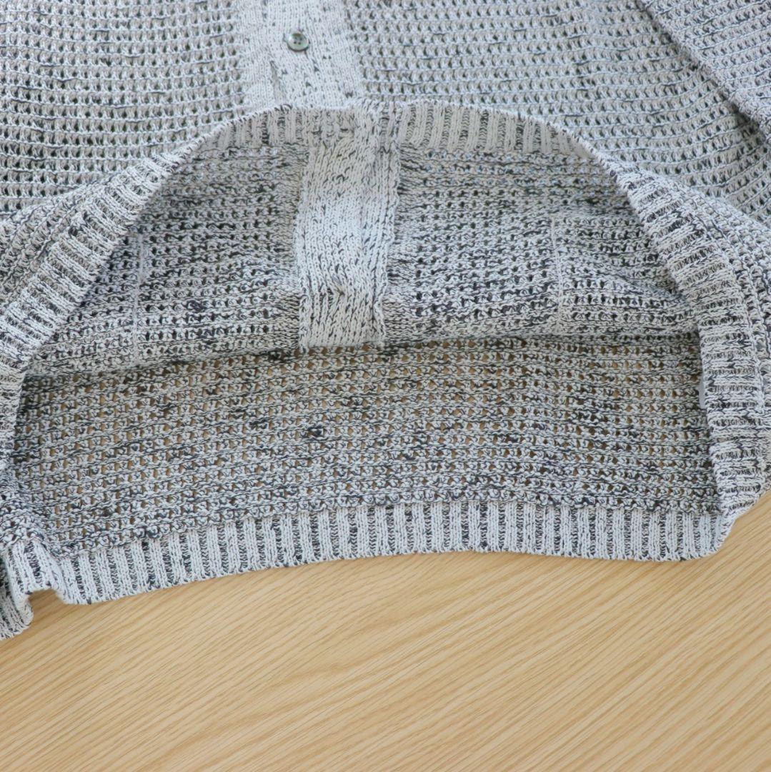 トップス YOKE 24SS MESH KNITTED BUTTONED CARDIGAN