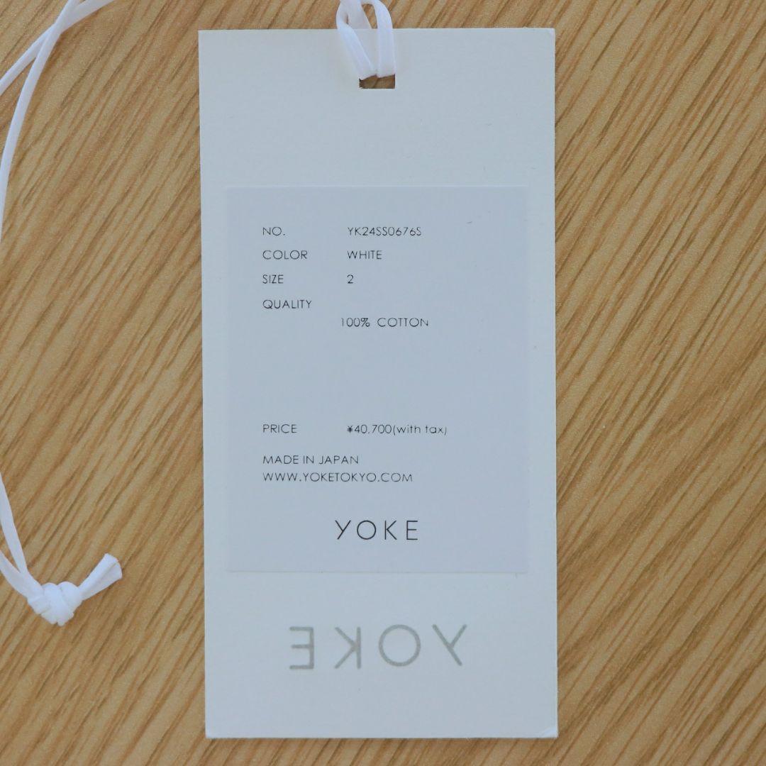 トップス YOKE 24SS MESH KNITTED BUTTONED CARDIGAN