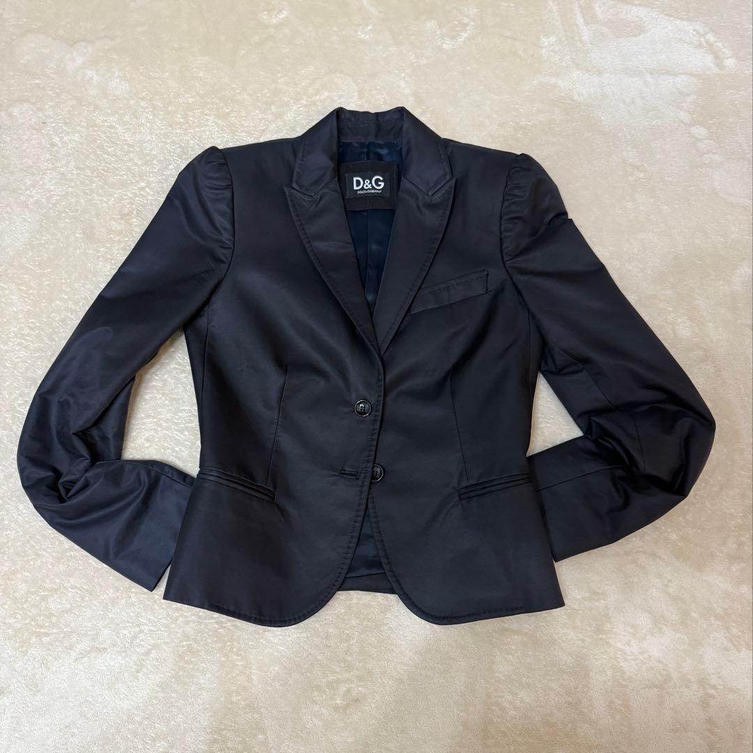 【美品】ドルチェ&ガッバーナ　レディースパンツスーツ　ネイビー　セットアップ　Ｍ