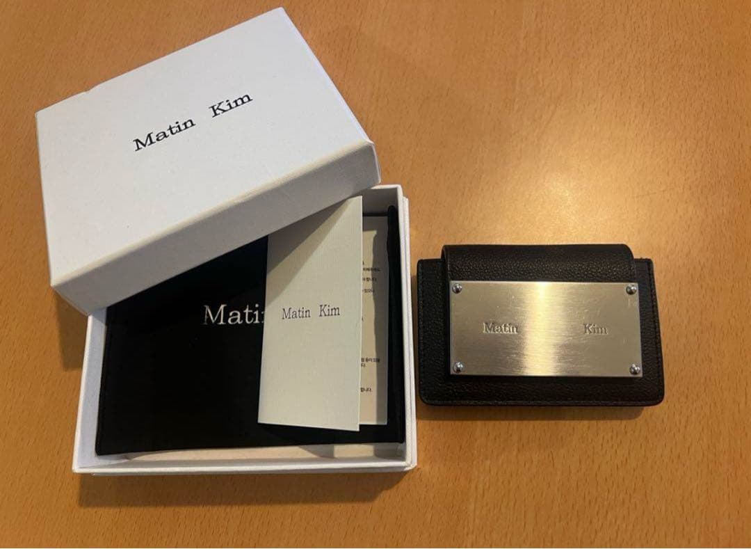 【Matin Kim】 Accordion Wallet Black 財布