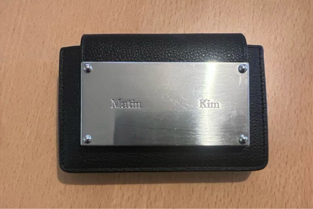 【Matin Kim】 Accordion Wallet Black 財布
