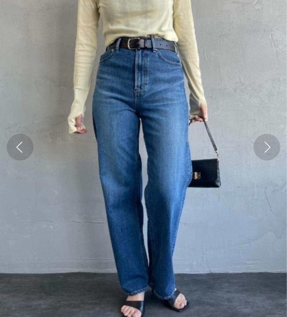 ヤヌーク　LEA ボーイズルーズ　ストレートデニムパンツ　24 ルーズ　レア