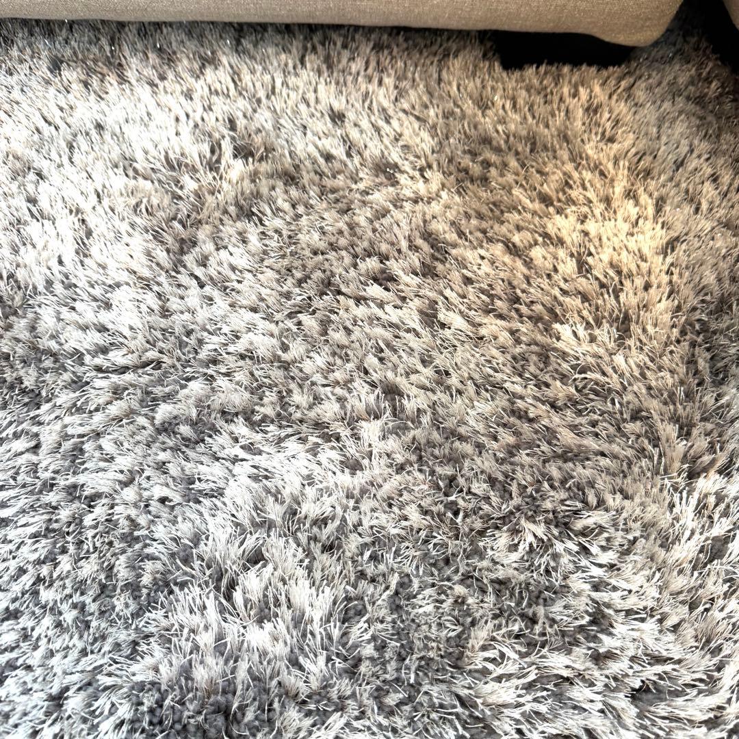 超美品コーナーソファセット ラグ ガラステーブル オットマン付き 5点フルセット