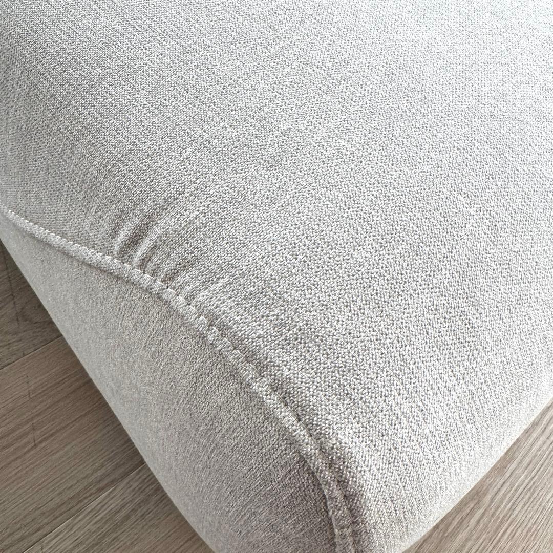 超美品コーナーソファセット ラグ ガラステーブル オットマン付き 5点フルセット