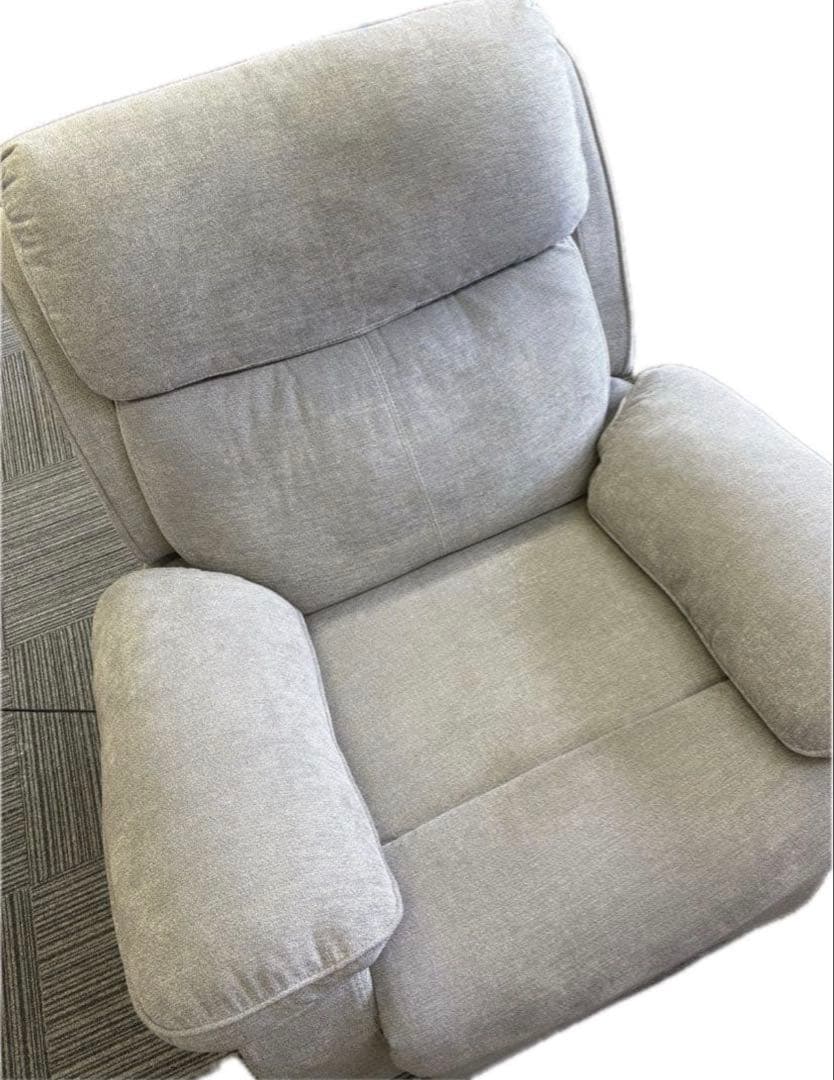 LOWYA ロウヤ リクライニングソファ チェア　グレー　電動リクライニング