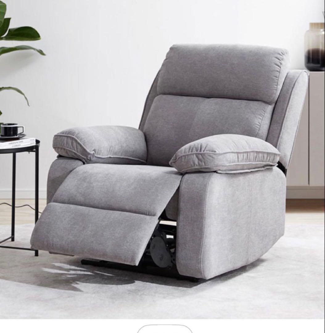 LOWYA ロウヤ リクライニングソファ チェア　グレー　電動リクライニング