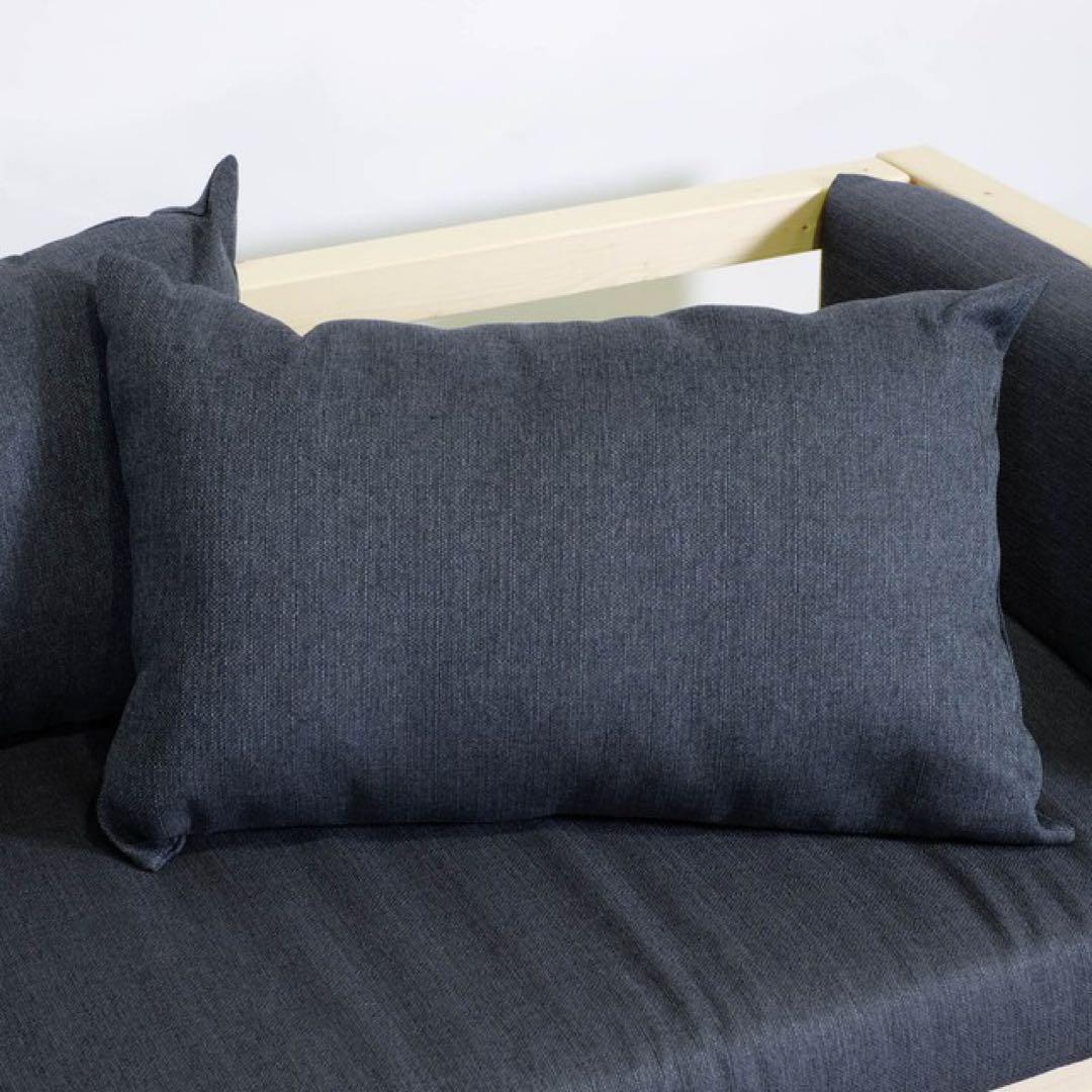 K 新品 北欧 ソファベッド グレー カントリー パイン材 すのこ 省スペース