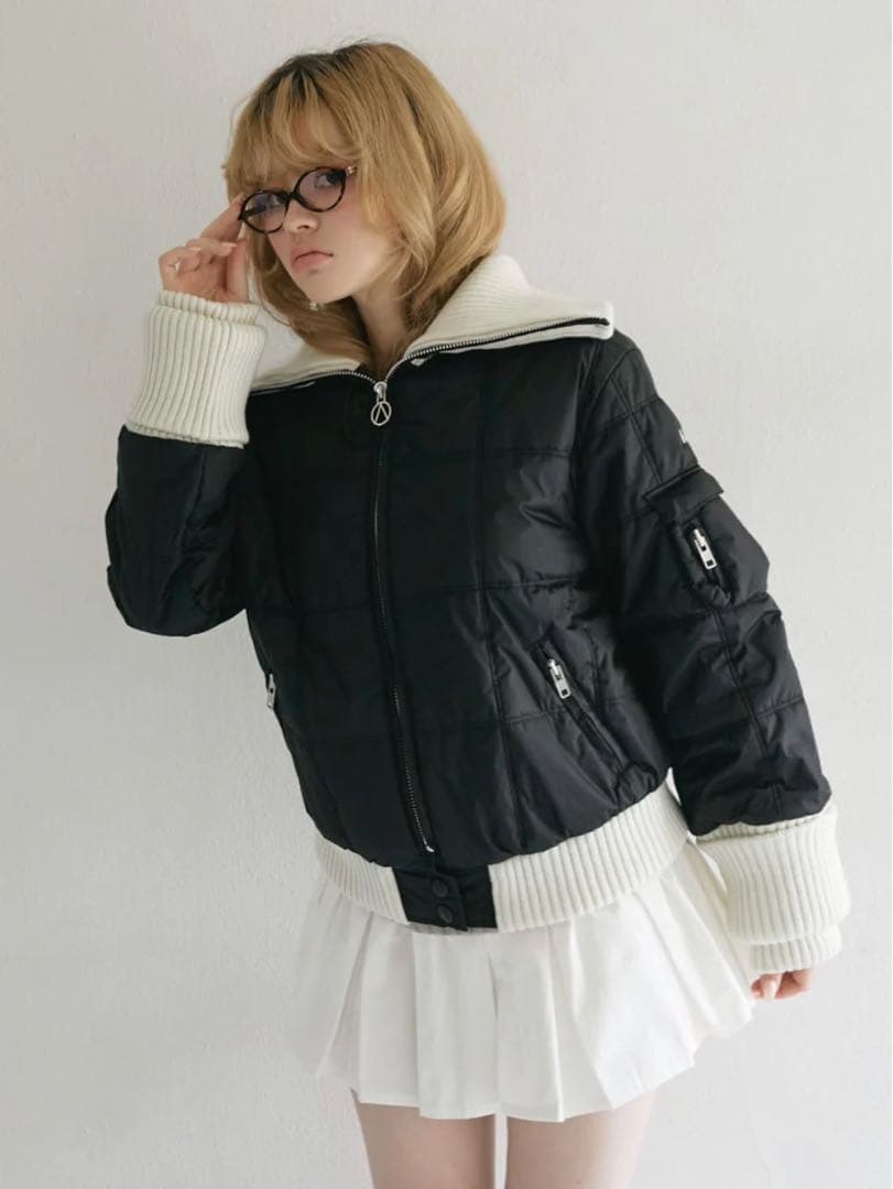 【ANDMARY】Mary quilting jacket skirt 【新品】