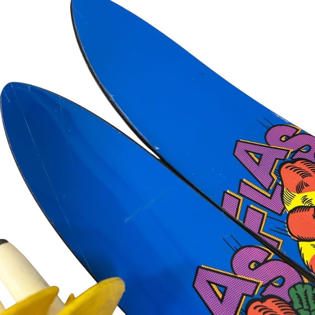 ⑤erbacher スキー板 ブーツストックジュニア3点セット青色 ⭐︎100cm