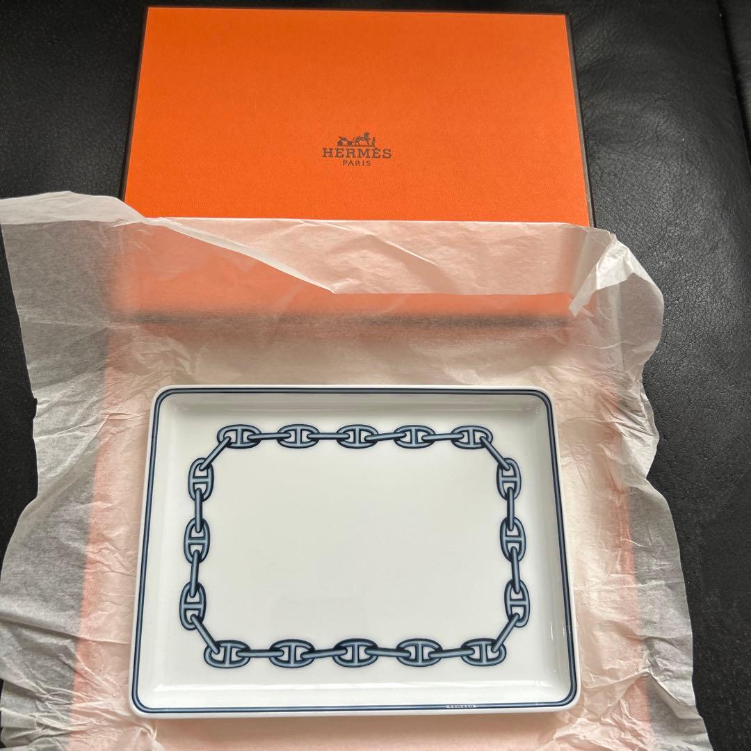 【新品未使用】HERMES エルメス スクエアプレート