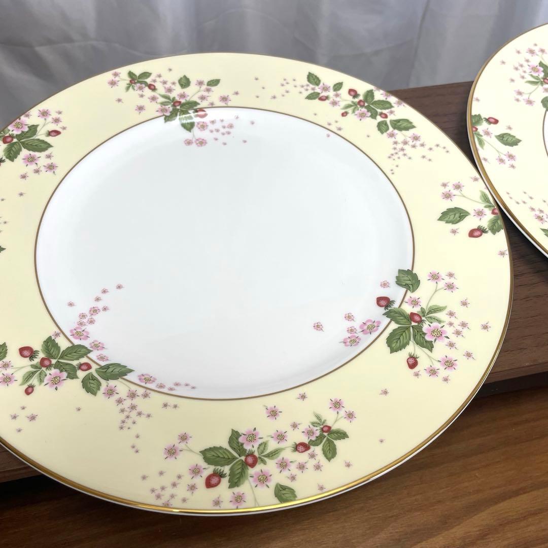 【希少】 ワイルドストロベリー　ブルーム　イエロー　大皿　二枚