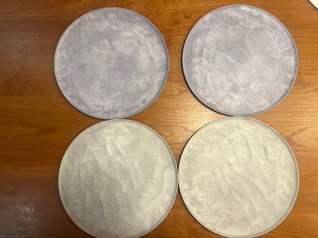 は*る様 【4枚】電子レンジ可ARAS 大皿ウェーブ 海水シリーズ　エイラス