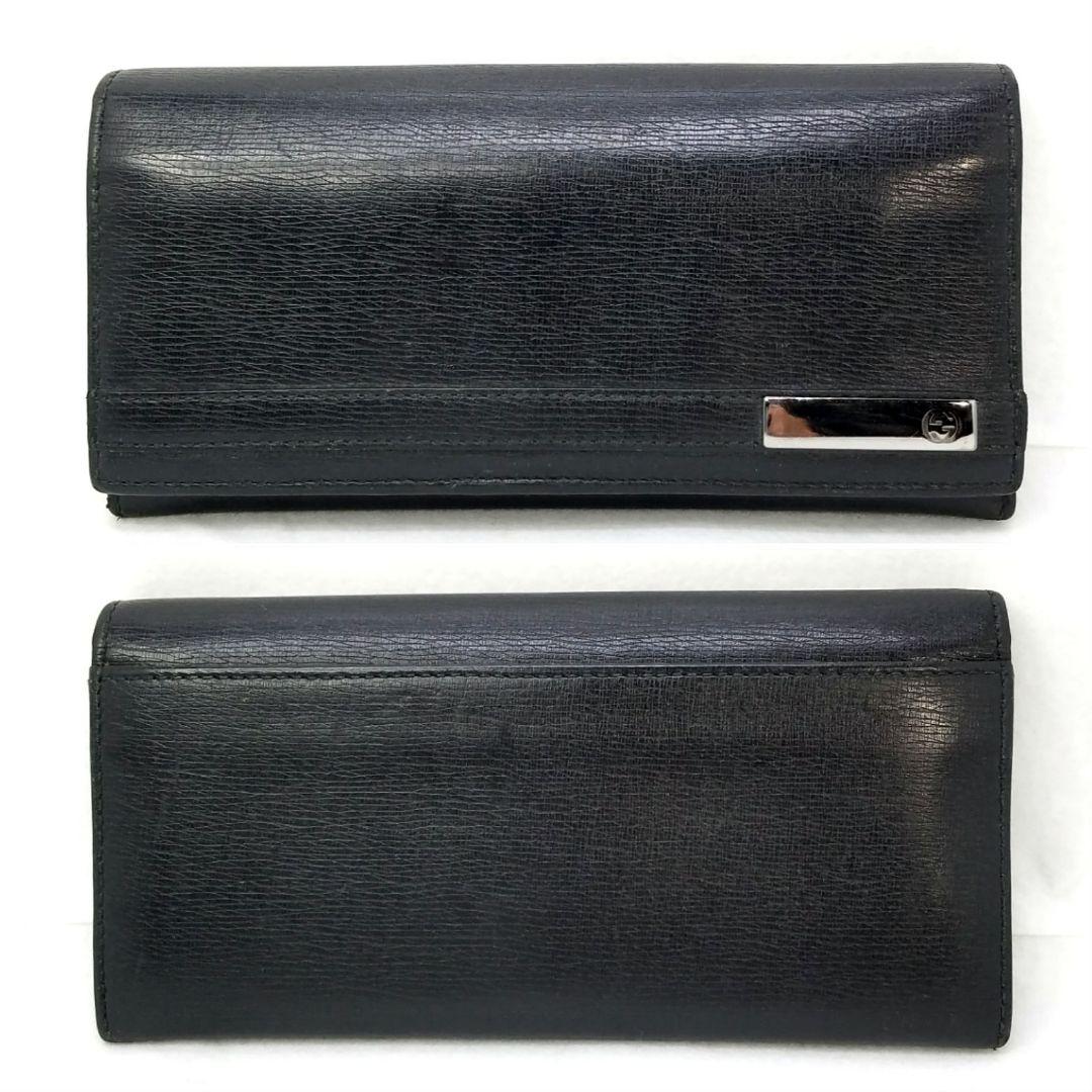 GUCCI グッチ インターロッキング レザー 革 長財布 コンチネンタル 黒