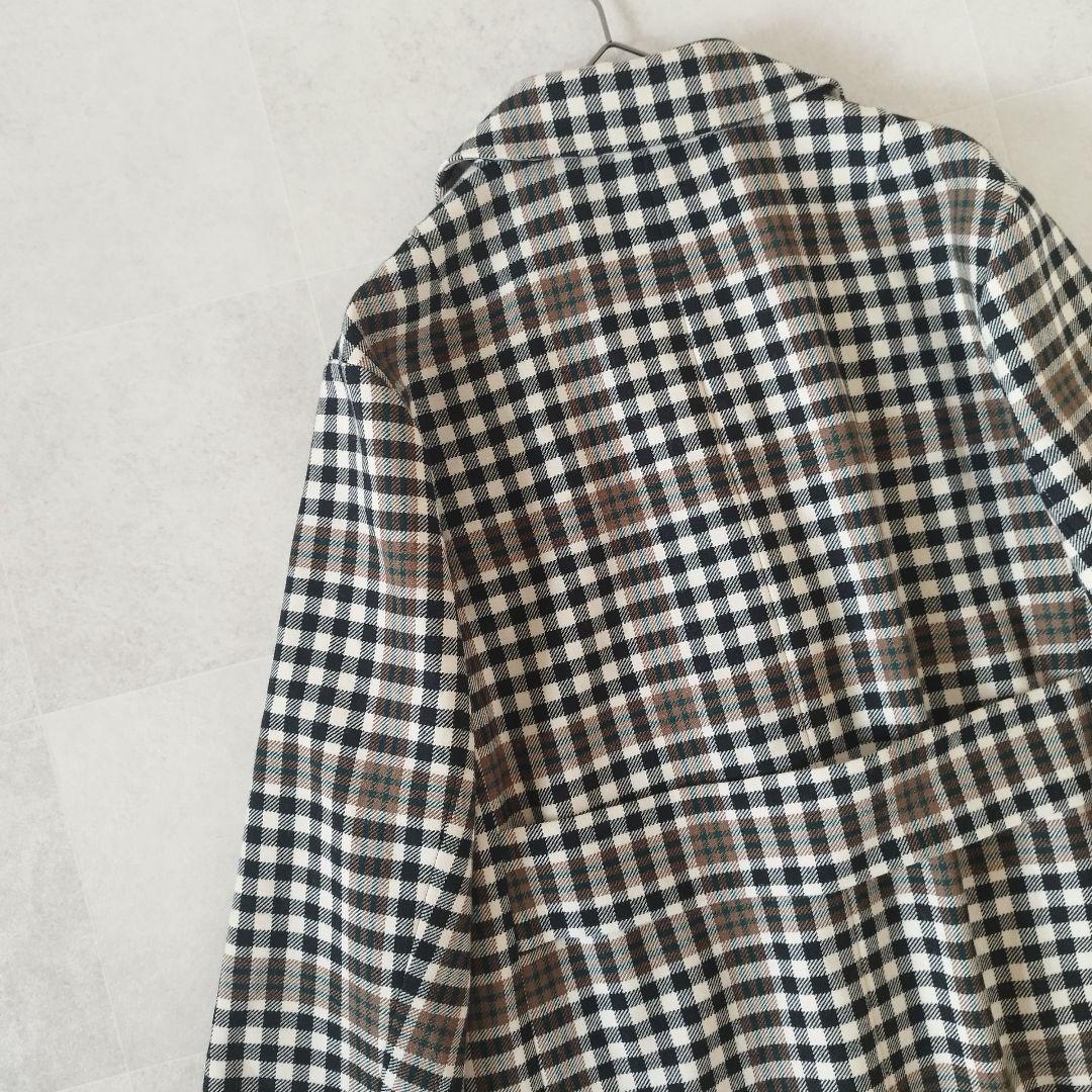 未使用級✨23区 3XL 46 大きいサイズ チェック チェスターコート コラボ