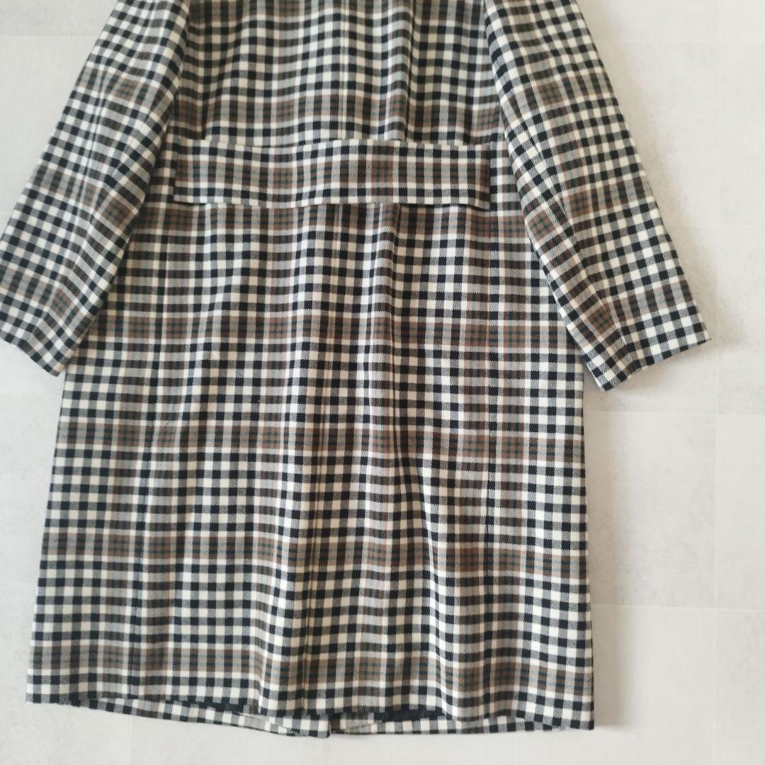 未使用級✨23区 3XL 46 大きいサイズ チェック チェスターコート コラボ