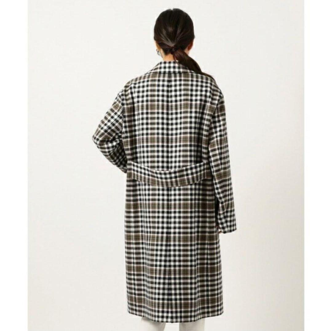 未使用級✨23区 3XL 46 大きいサイズ チェック チェスターコート コラボ