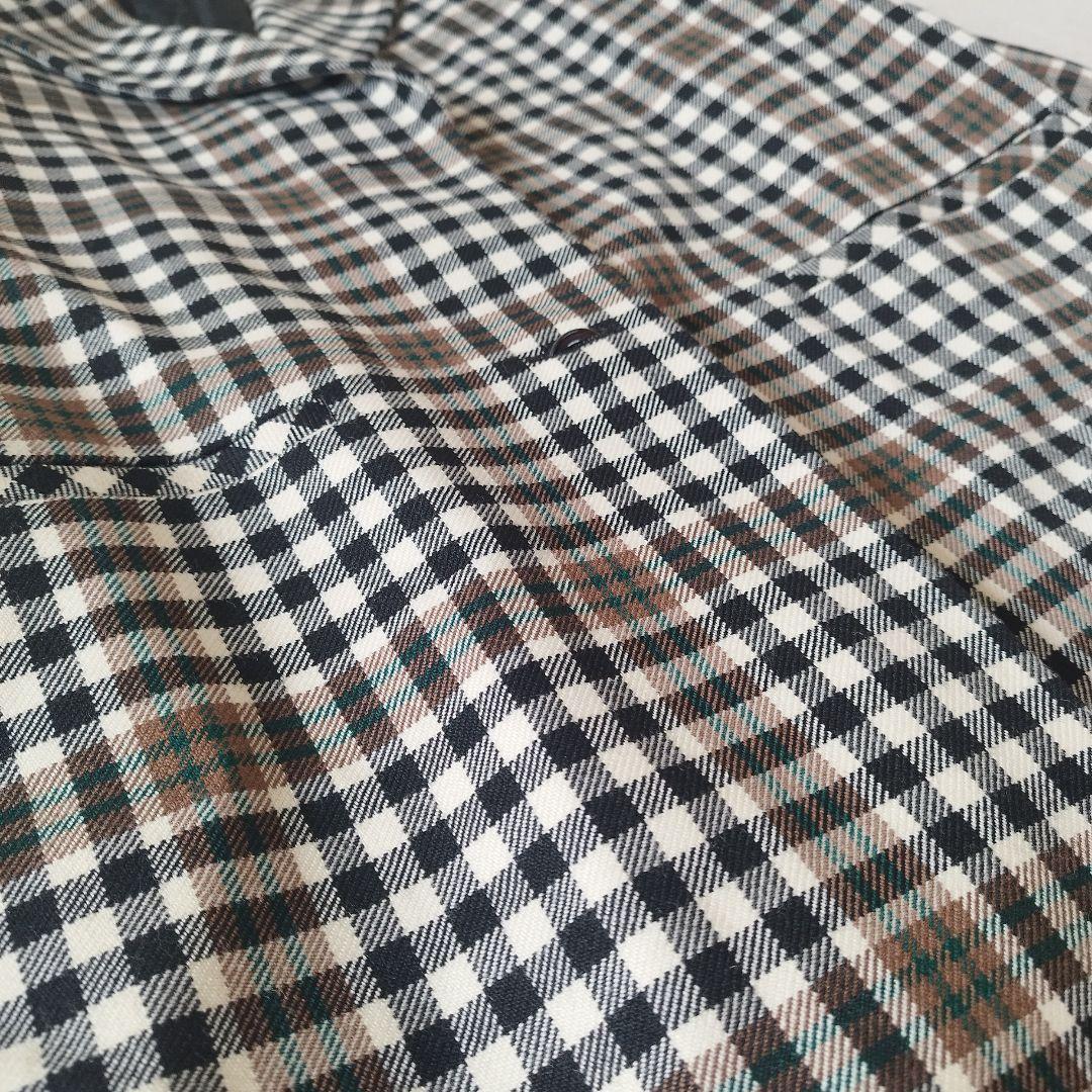 未使用級✨23区 3XL 46 大きいサイズ チェック チェスターコート コラボ