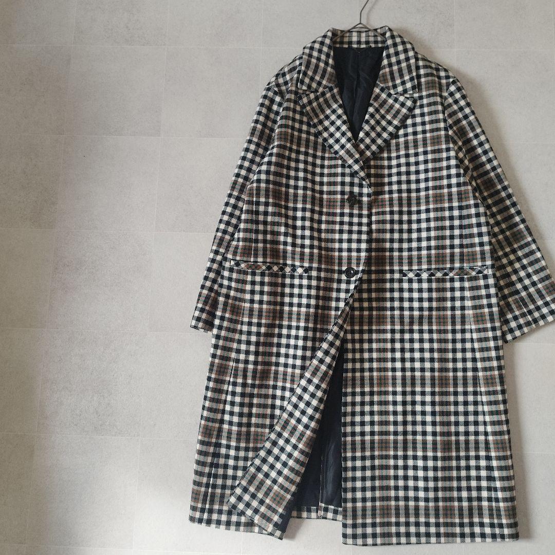 未使用級✨23区 3XL 46 大きいサイズ チェック チェスターコート コラボ
