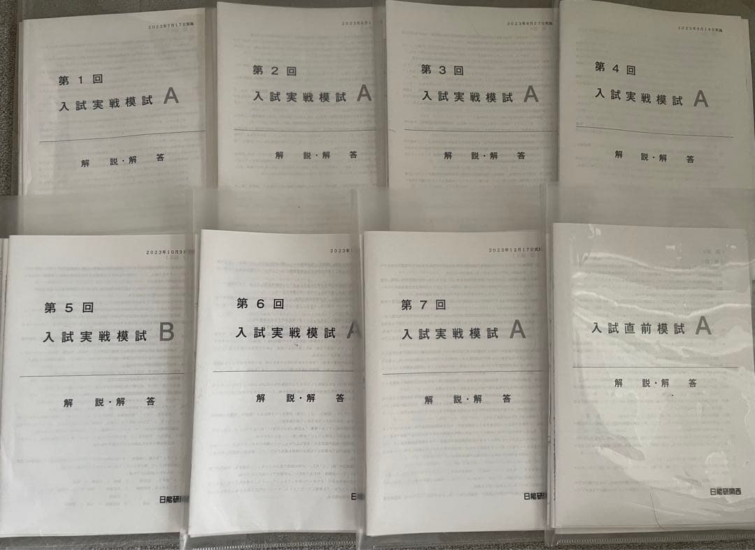 日能研 6年 学習力育成 合格力育成 合格力実践 テストほか 1年分