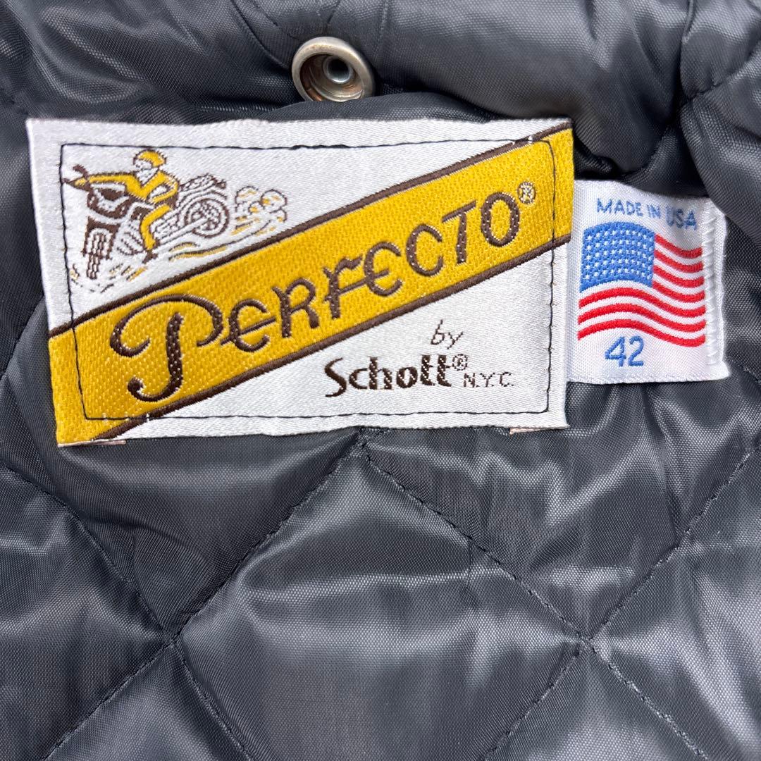 美品 ショット 90s ダブルライダース レザージャケット クラシック 42