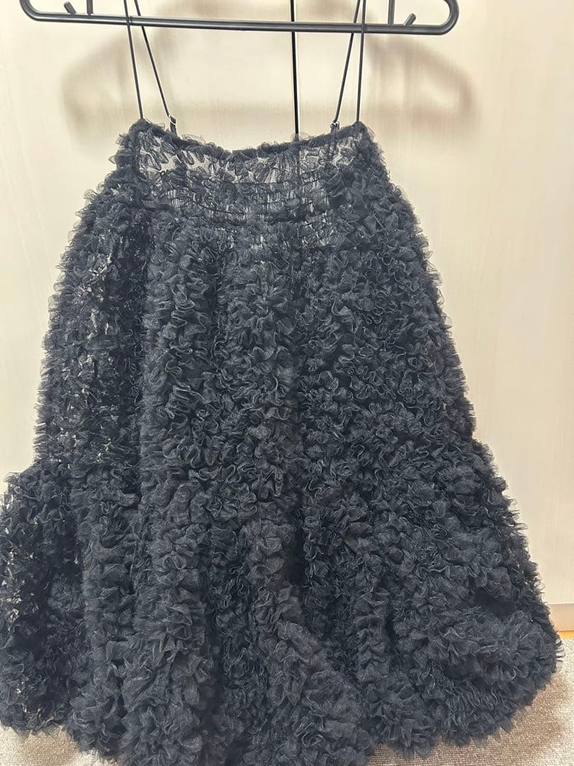 ワンピース poppy TULLE BALLOON TUNIC (BLACK)