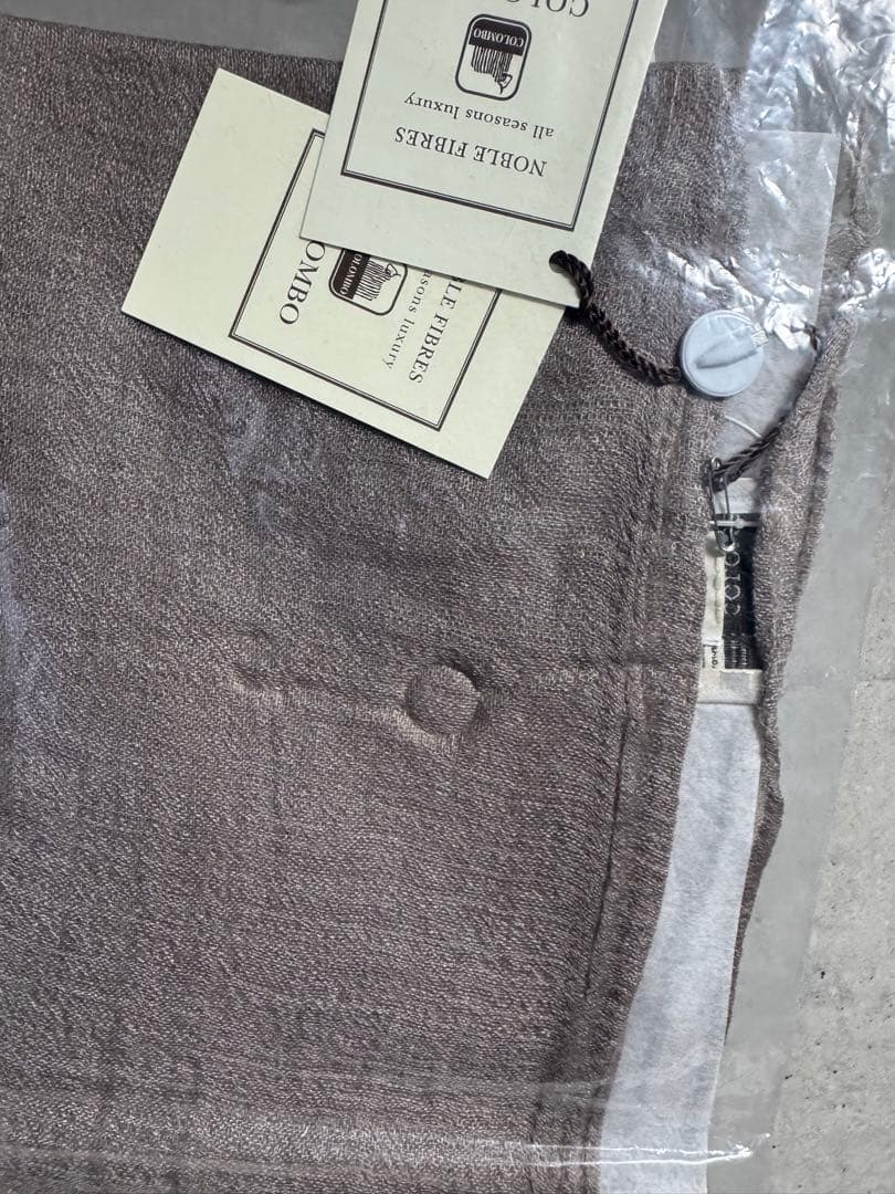 イタリア製Colombo コロンボカシミアシルクストール ベージュマフラー