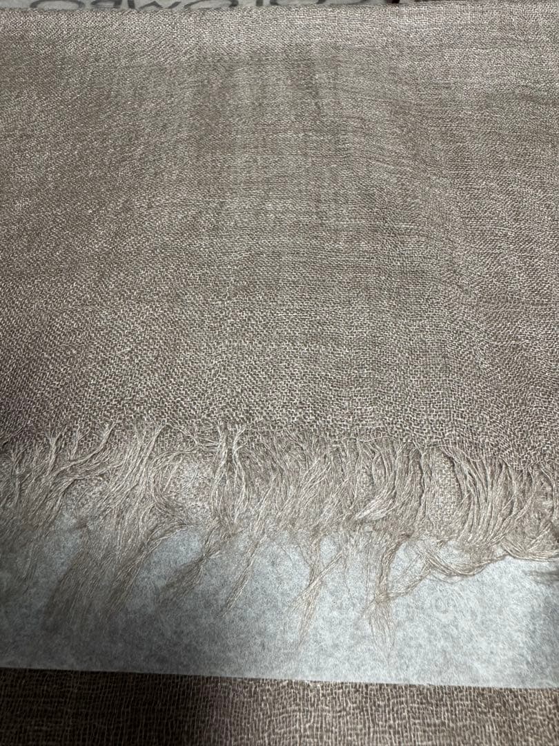 イタリア製Colombo コロンボカシミアシルクストール ベージュマフラー