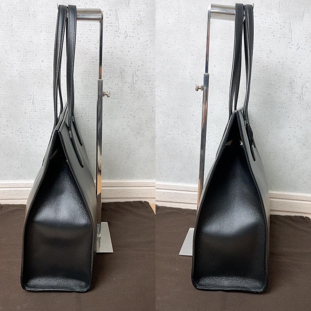 日本限定♡GUCCI トートバッグ レザー ブラック リボン 黒 440055